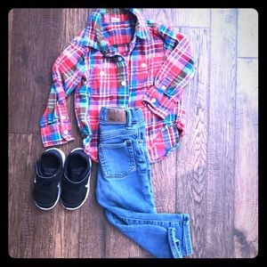 Gap boys flannel shirt